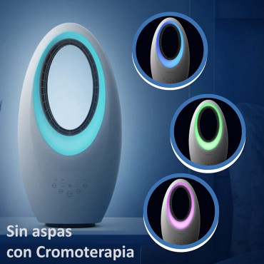 Ventilador sin aspas Cromoterapia Colour - Teletienda - La Teletienda en casa