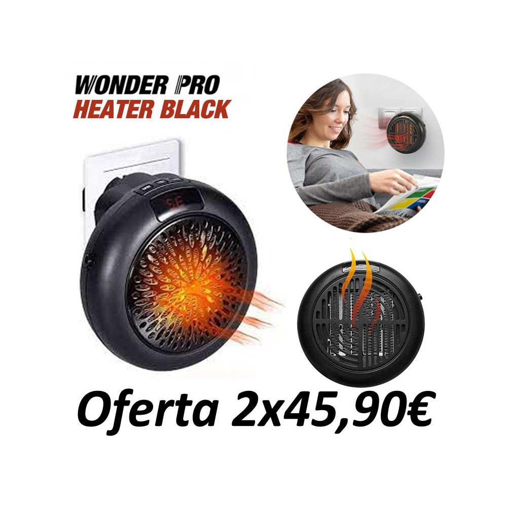 Mini Calefactor Wonder Heater Black - Teletienda - La Teletienda en casa