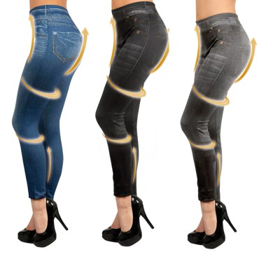 Slim Jeans, Pack de 3 leggings moldeadores - Teletienda - La Teletienda en casa