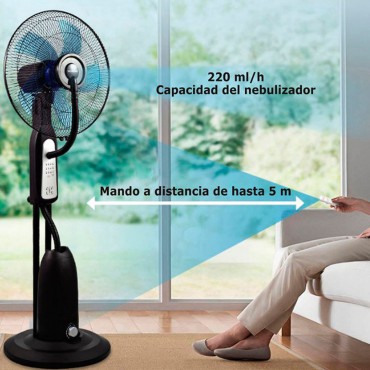 Ventilador con nebulizador y mando a distancia - Teletienda - La Teletienda en casa