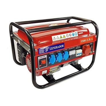 Generador de corriente EK 5500W monofasico trifasico 4 tiempos gasolina 15L (Rojo) - Teletienda - La Teletienda en casa