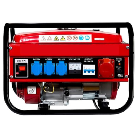 Generador de corriente EK 5500W monofasico trifasico 4 tiempos gasolina 15L (Rojo) - Teletienda - La Teletienda en casa
