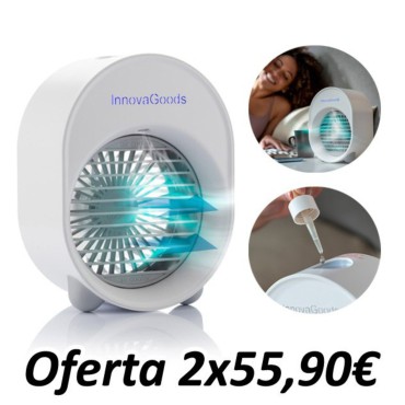 Mini Climatizador HumiWater con Led - Teletienda - La Teletienda en casa