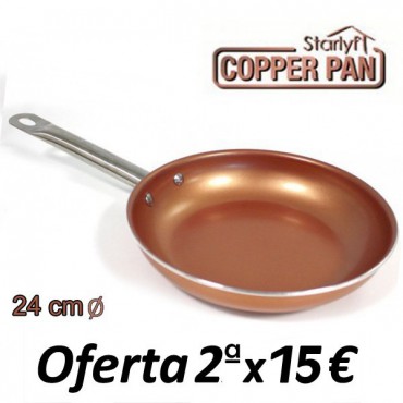 Sartén de Cobre Titanium Copper 24cm - Teletienda - La Teletienda en casa