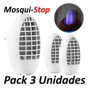 MosquiStop Anti-insectosPack 3 MosquiStop Lampara cazamosquitos eléctrica - Teletienda - La Teletienda en casa