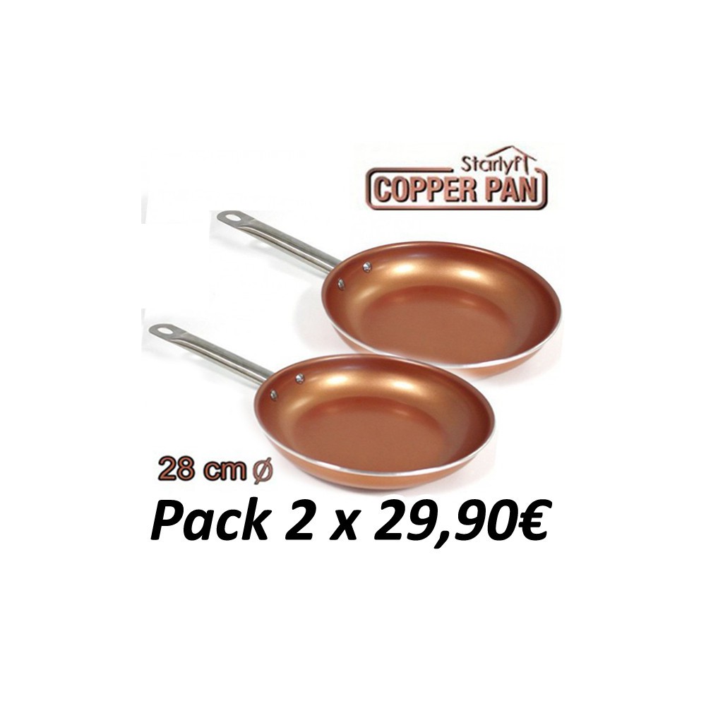 Pack 2 Sartenes Cobre Titanium Copper 28cm - Cocina -  - WEB  OFICIAL