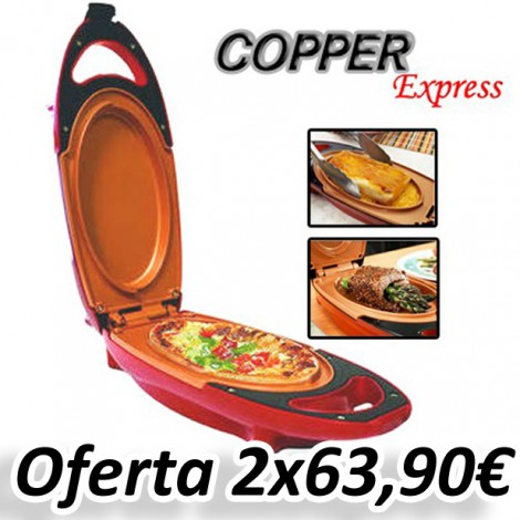 Plancha eléctrica Copper Express - Teletienda - La Teletienda en casa