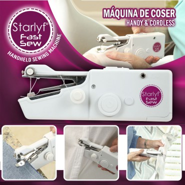 Máquina de coser portátil Starlyf Fast Sew + Set 10 bobinas - Teletienda - La Teletienda en casa