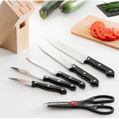 Juego de cuchillos con Portacuchillos (6 Piezas) - Cocina -  -  WEB OFICIAL