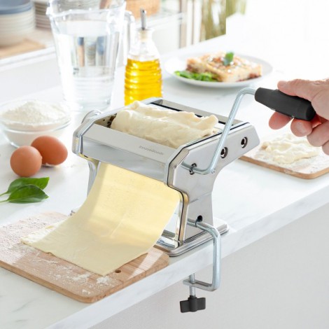 Máquina automática para hacer pasta, máquina de pasta de 180 W, máquina  laminadora de fideos totalmente automática para crear tu propia deliciosa